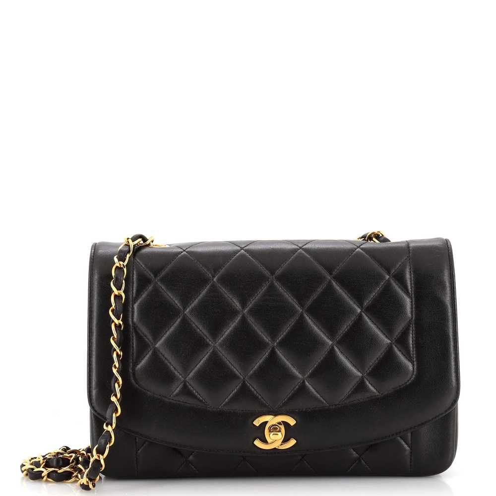 CHANEL Vintage Diana Flap Bag Quilted Lambskin Me… - image 1