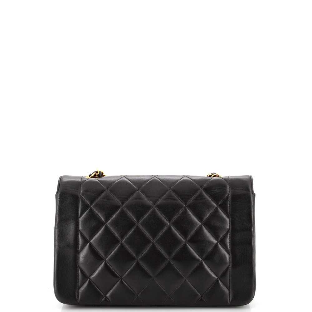CHANEL Vintage Diana Flap Bag Quilted Lambskin Me… - image 3