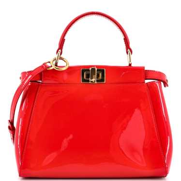 FENDI Peekaboo Iconic Bag Patent Mini Mini