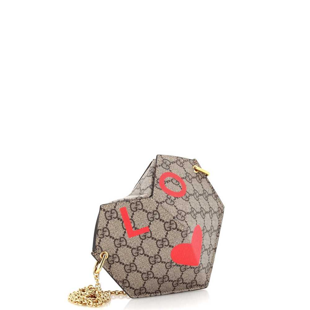 GUCCI Valentine's Day Heart Bag Printed GG Coated… - image 2