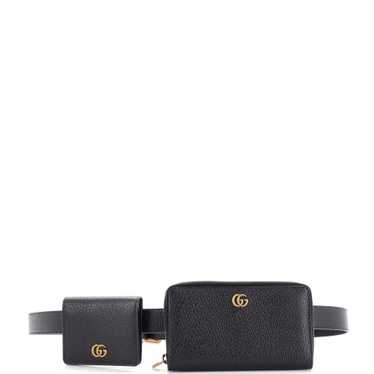 GUCCI GG Marmont Double Belt Bag Leather
