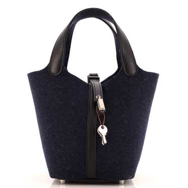 Hermes Picotin Lock Bag Felt with Leather PM