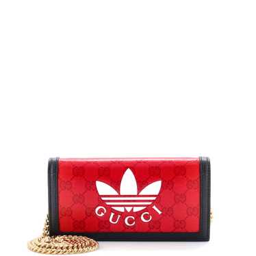 GUCCI x adidas Wallet on Chain GG Coated Canvas - image 1