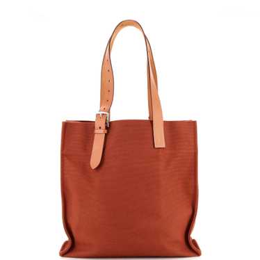 Hermes Etriviere Shopping Tote Toile and Leather