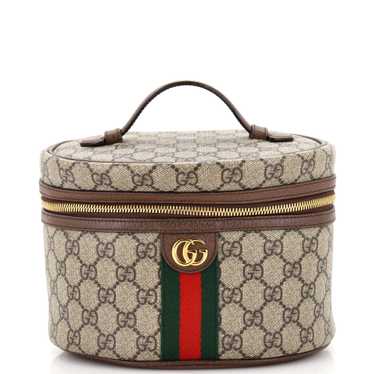 GUCCI Ophidia Top Handle Cosmetic Case GG Coated … - image 1
