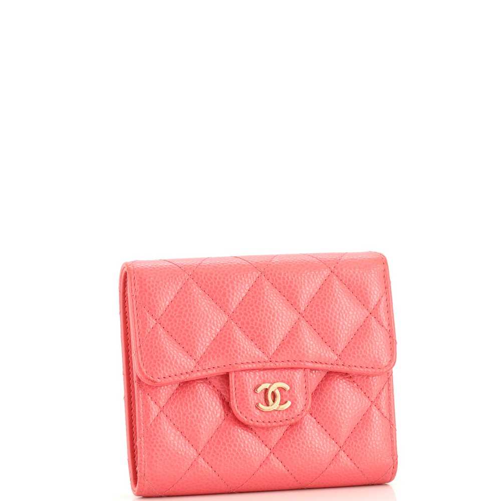 CHANEL CC Compact Classic Flap Wallet Quilted Cav… - image 2