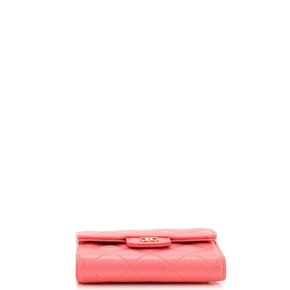 CHANEL CC Compact Classic Flap Wallet Quilted Cav… - image 4