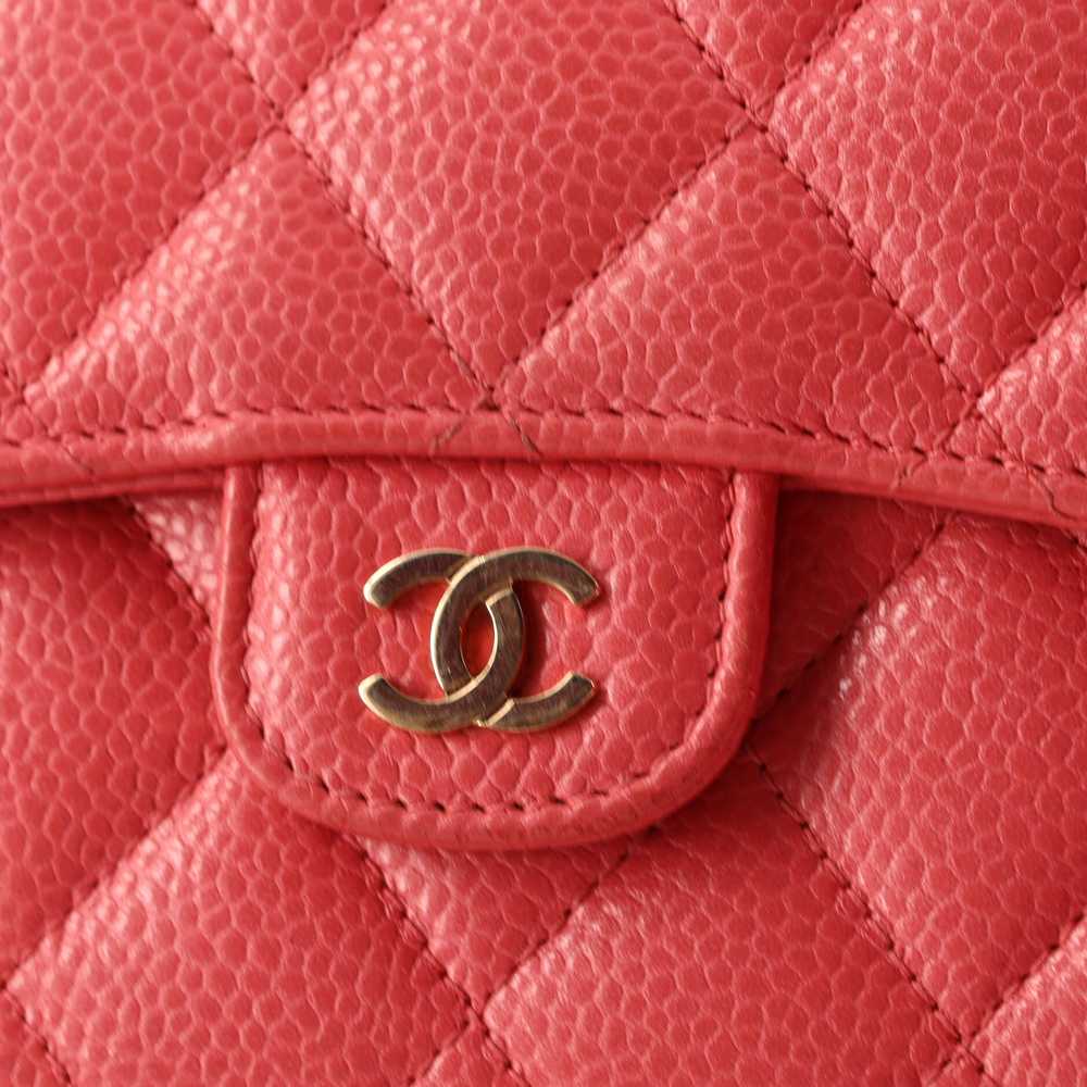 CHANEL CC Compact Classic Flap Wallet Quilted Cav… - image 6