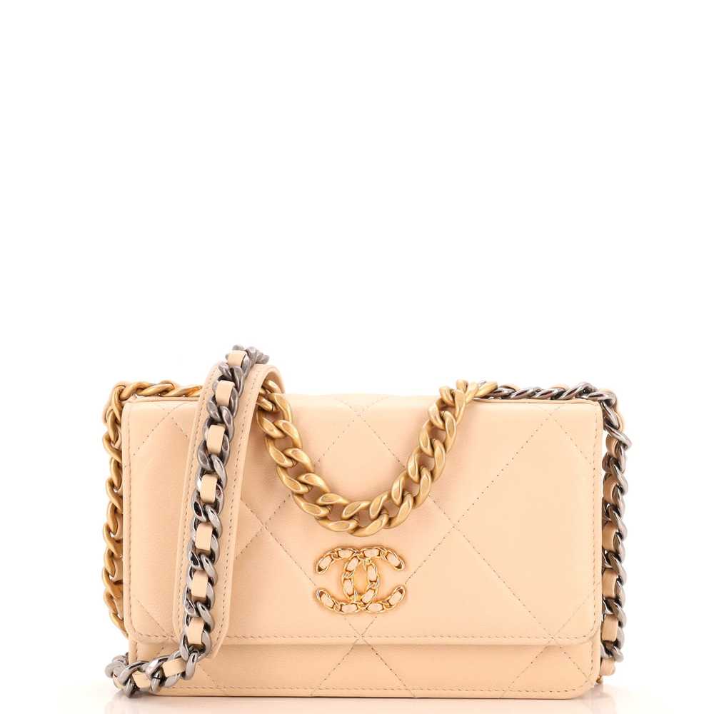 CHANEL 19 Wallet on Chain Quilted Lambskin - image 1