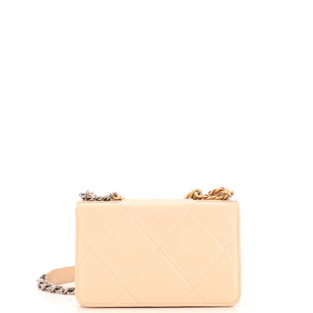 CHANEL 19 Wallet on Chain Quilted Lambskin - image 3