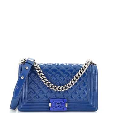 CHANEL Boy Flap Bag Quilted Plexiglass Patent Old… - image 1