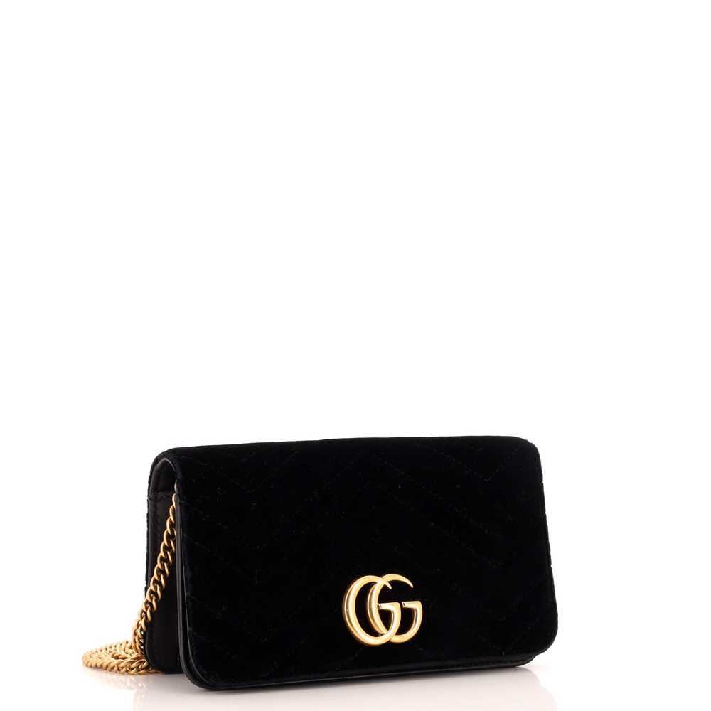 GUCCI GG Marmont Chain Flap Bag Matelasse Velvet … - image 2