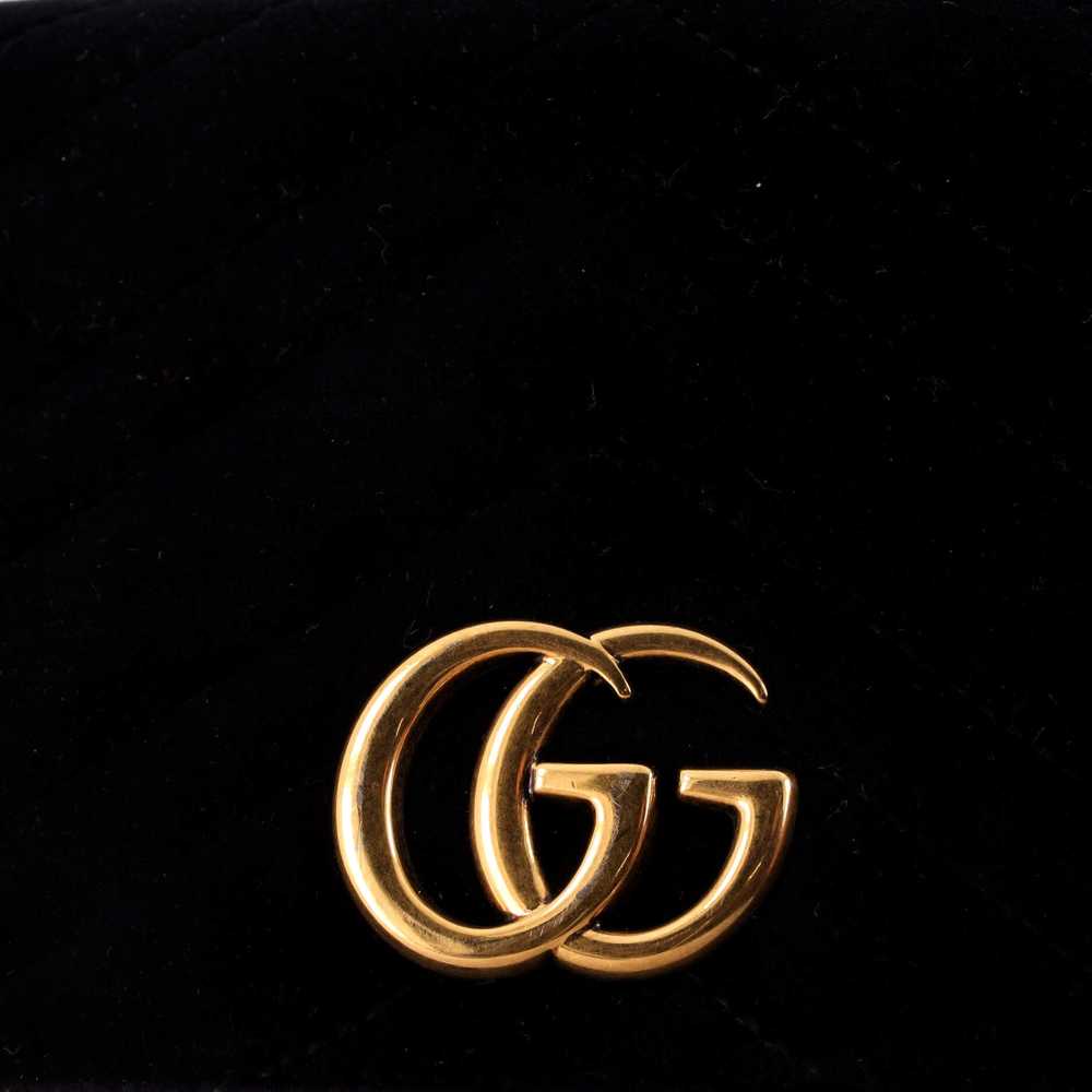 GUCCI GG Marmont Chain Flap Bag Matelasse Velvet … - image 6