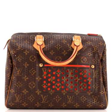 Louis Vuitton Speedy Handbag Perforated Monogram C