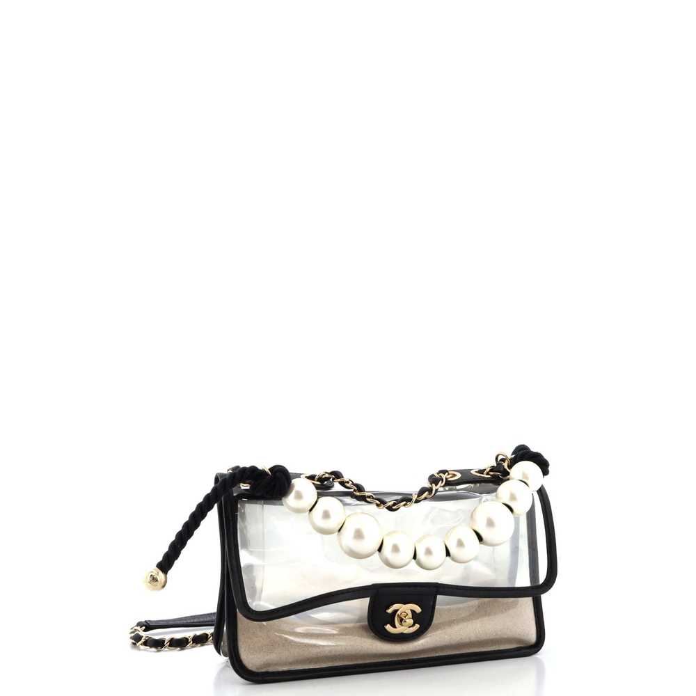 CHANEL Sand By The Sea Pearl Flap Bag PVC with La… - image 2