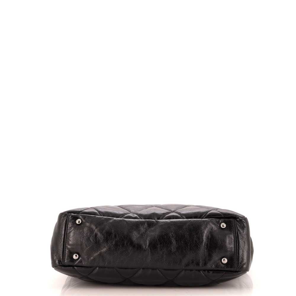 CHANEL Portobello Tote Quilted Glazed Calfskin an… - image 4