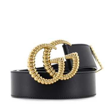 GUCCI GG Torchon Belt Leather Wide 65