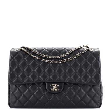 CHANEL XXL Travel Flap Bag Quilted Caviar Small - image 1