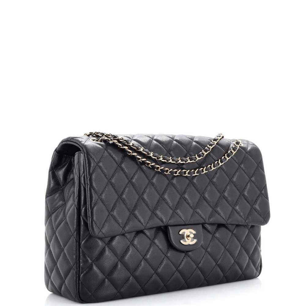 CHANEL XXL Travel Flap Bag Quilted Caviar Small - image 3