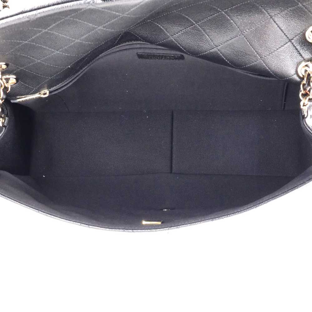 CHANEL XXL Travel Flap Bag Quilted Caviar Small - image 6