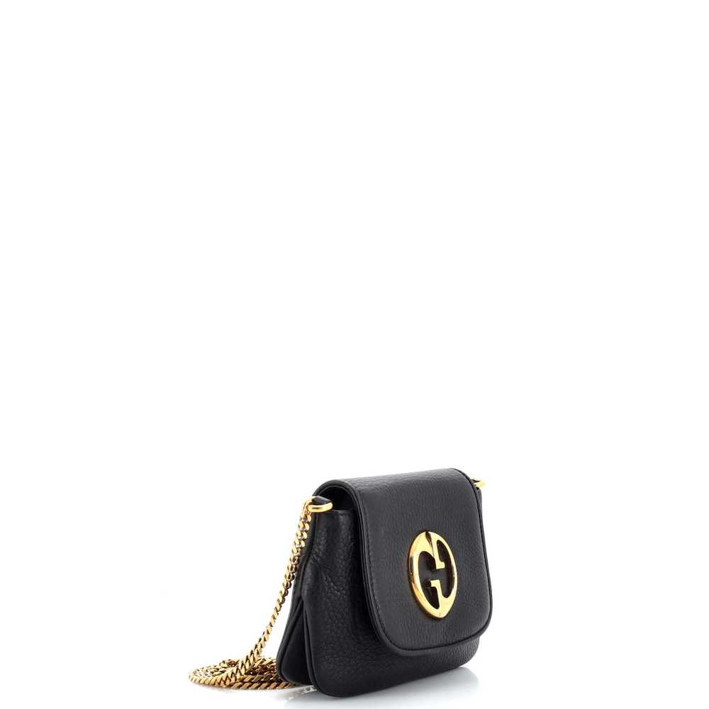 GUCCI 1973 Chain Shoulder Bag Leather Small - image 2