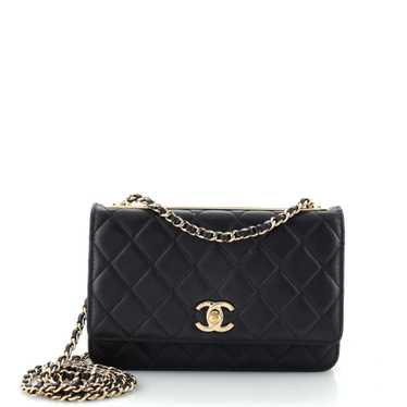 CHANEL Trendy CC Wallet on Chain Quilted Lambskin