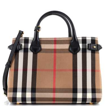 Burberry Banner Tote House Check Canvas Medium