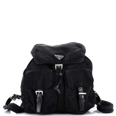 PRADA Double Front Pocket Backpack Tessuto Medium