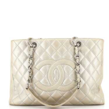 CHANEL Grand Shopping Tote Quilted Calfskin