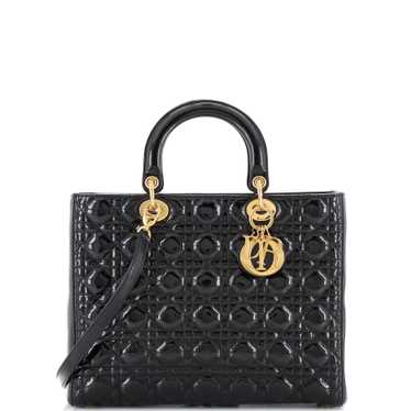 Christian Dior Lady Dior Bag Cannage Quilt Patent 