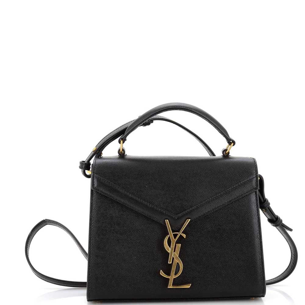 Saint Laurent Cassandra Top Handle Bag Leather Mi… - image 1