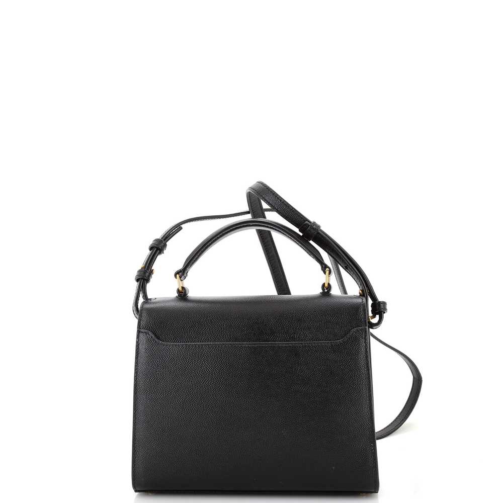 Saint Laurent Cassandra Top Handle Bag Leather Mi… - image 3