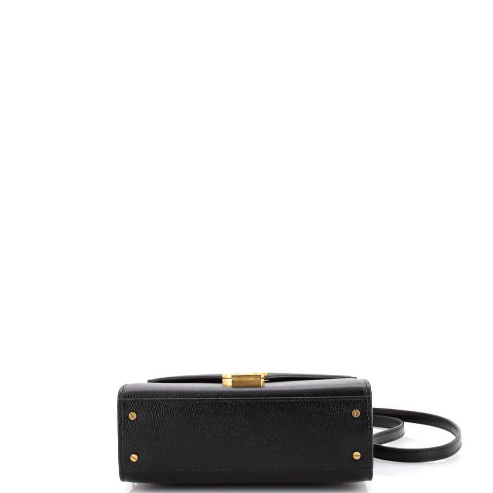 Saint Laurent Cassandra Top Handle Bag Leather Mi… - image 4