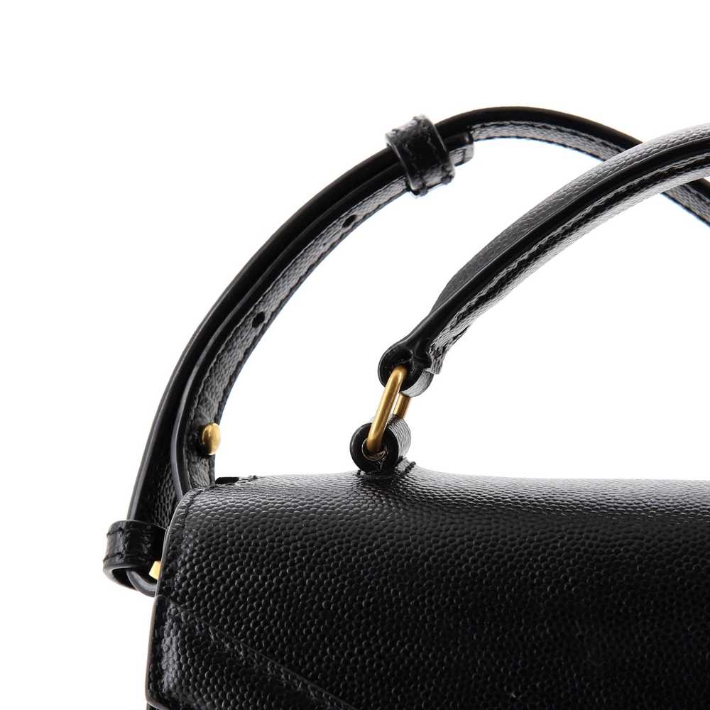 Saint Laurent Cassandra Top Handle Bag Leather Mi… - image 7