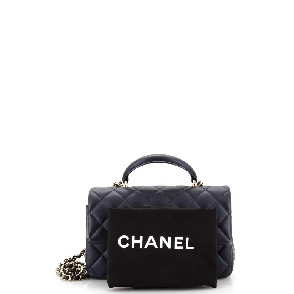 CHANEL Classic Single Flap Top Handle Bag Quilted… - image 2