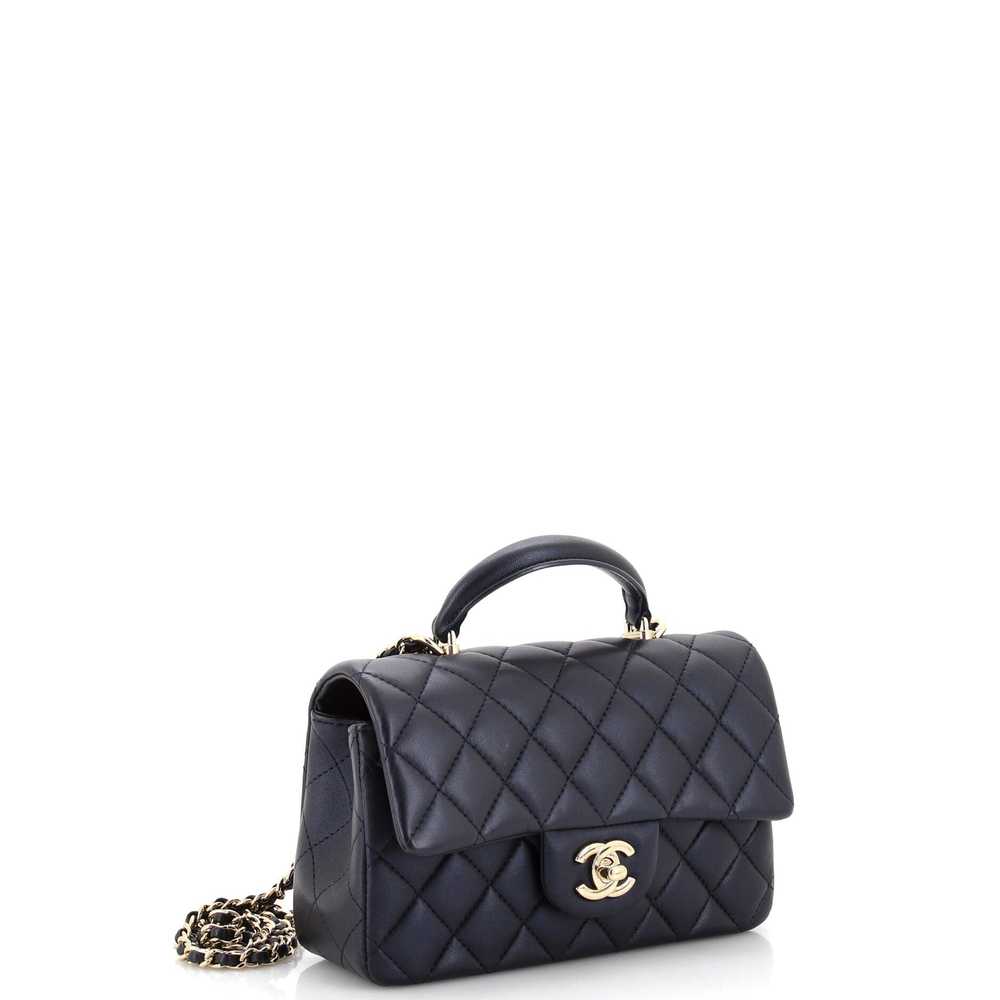 CHANEL Classic Single Flap Top Handle Bag Quilted… - image 3