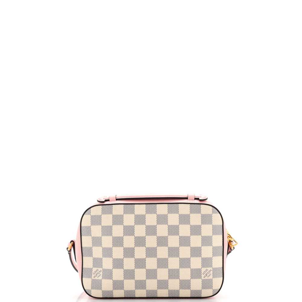 Louis Vuitton Saintonge Handbag Damier with Leath… - image 3