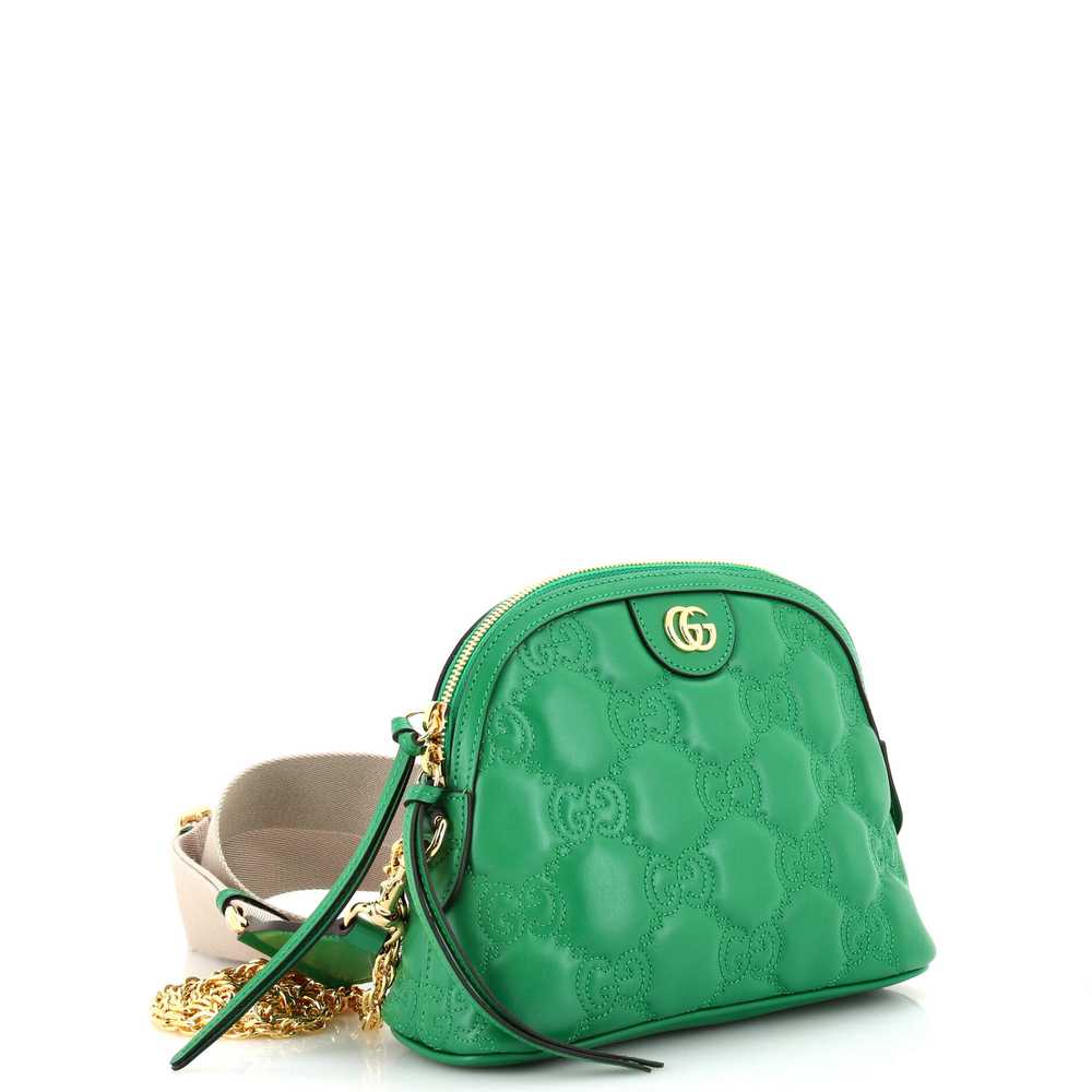 GUCCI Dome Chain Zip Shoulder Bag GG Matelasse Le… - image 2