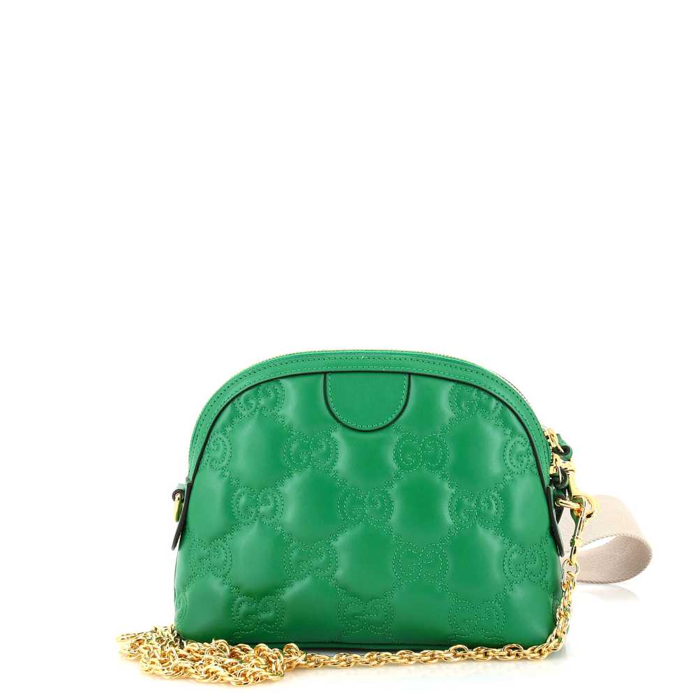 GUCCI Dome Chain Zip Shoulder Bag GG Matelasse Le… - image 3