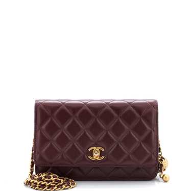 CHANEL Pearl Crush Wallet on Chain Quilted Lambski