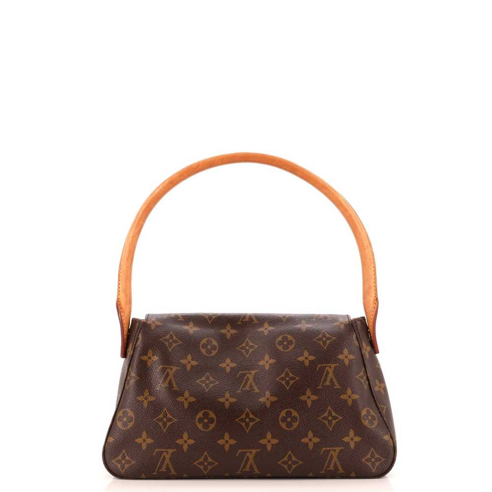 Louis Vuitton Looping Handbag Monogram Canvas Mini - image 3