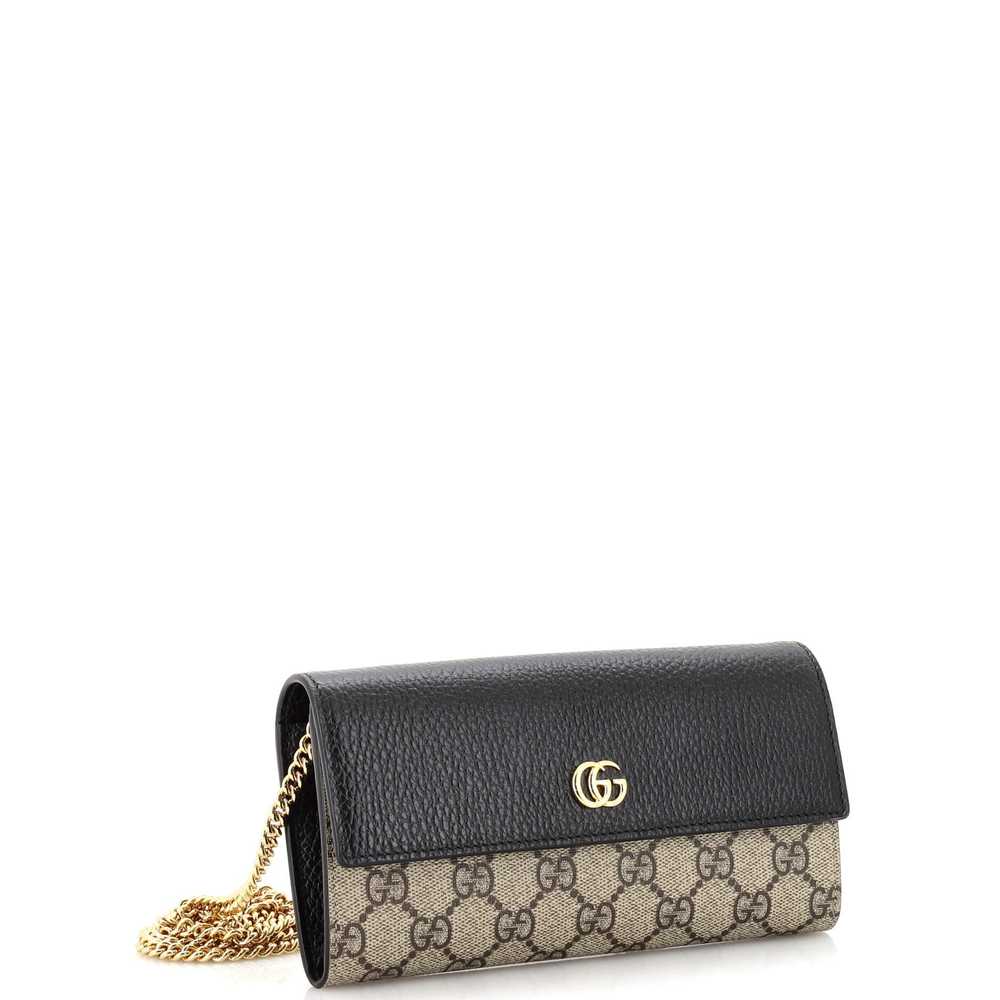 GUCCI GG Marmont Continental Chain Wallet GG Coat… - image 2