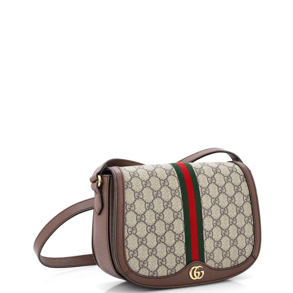 GUCCI Ophidia Saddle Flap Shoulder Bag GG Coated … - image 2