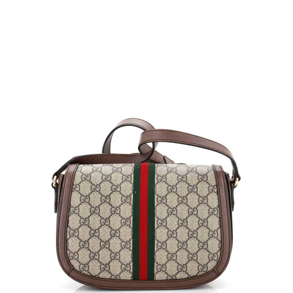 GUCCI Ophidia Saddle Flap Shoulder Bag GG Coated … - image 3