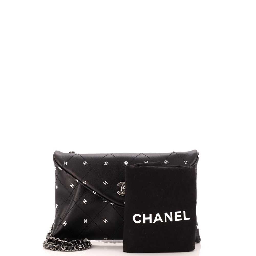 CHANEL CC Envelope Chain Clutch Printed Lambskin - image 2