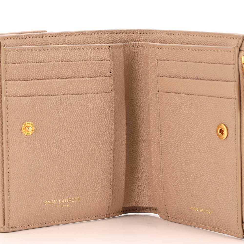 Saint Laurent Uptown Compact Flap Wallet Leather - image 5