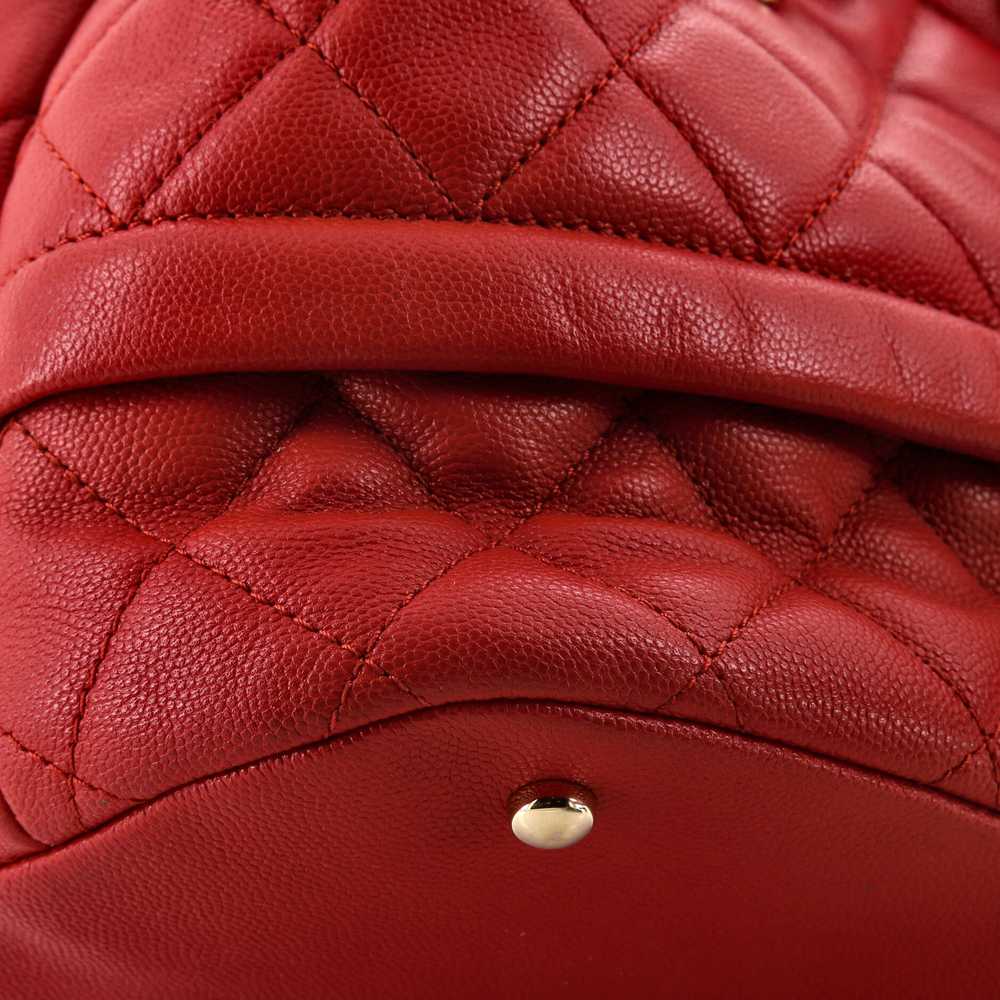 CHANEL Rolled Up Drawstring Bucket Bag Quilted Ca… - image 7