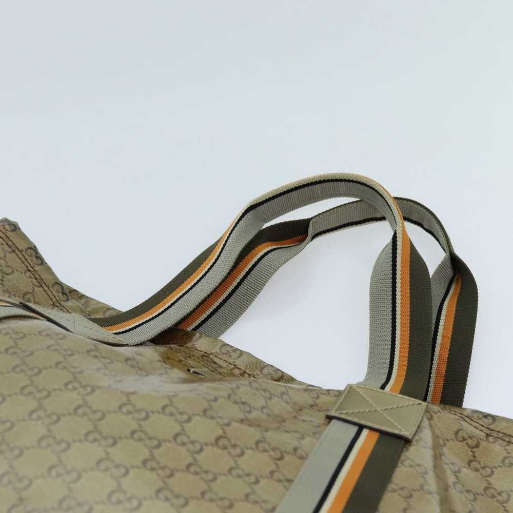 Gucci GUCCI GG Crystal Tote Bag Gray Gold Brown 1… - image 8