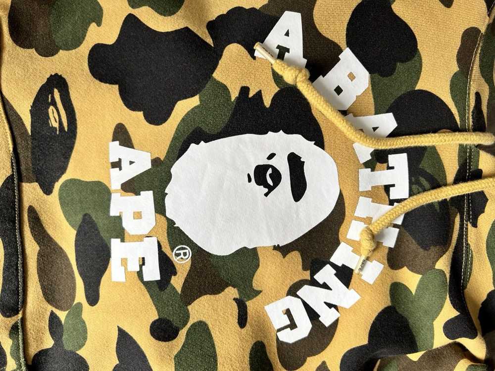 Bape 1st Camo College Pullover Hoodie - image 5