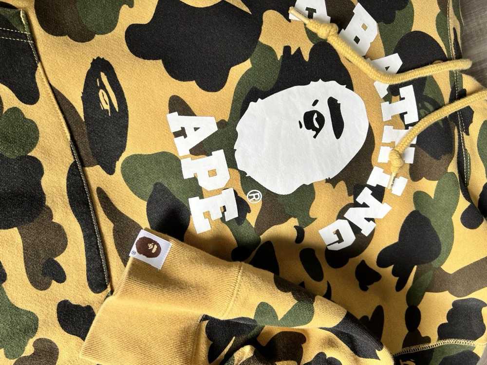 Bape 1st Camo College Pullover Hoodie - image 6